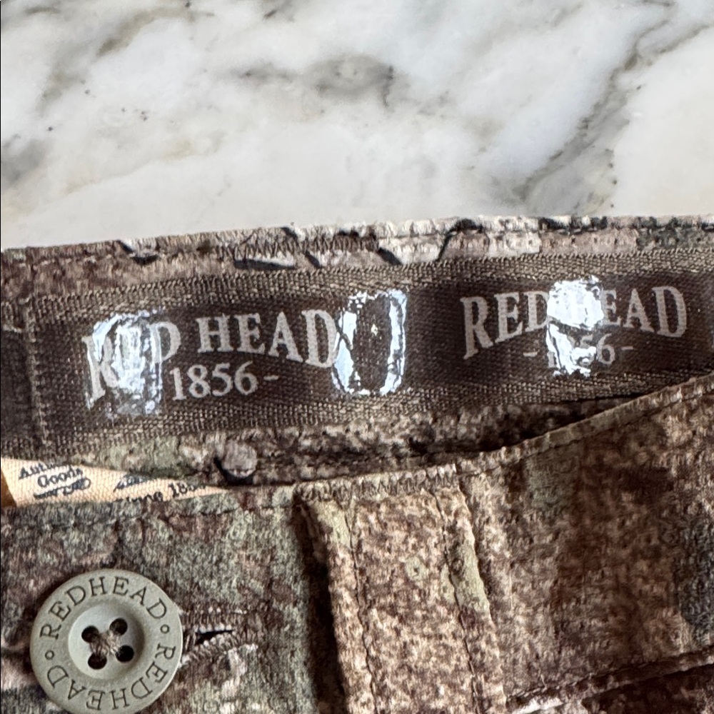 RedHead Silent-Hide Strata Brown & Green Camouflage Pants Boy’s XL - Picture 5 of 12